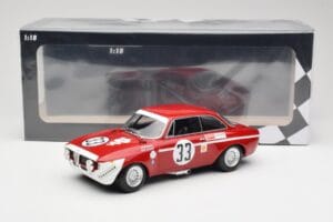 Alfa Romeo GTA 1300 Junior #33 T. Hezemans / G. van Lennep Division 1 Winners 4 Hours of Jarama 1972 Minichamps 1:18 15572123 - nuotrauka 6 iš 6