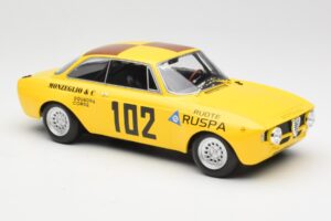 Alfa Romeo GTA 1300 #102 Squadra Corse R. Zanetti / M. Ruspa / Monzeglio Targa Florio 1971 Minichamps 1:18 155711202 Metalas - nuotrauka 4 iš 6