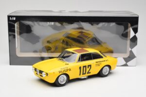 Alfa Romeo GTA 1300 #102 Squadra Corse R. Zanetti / M. Ruspa / Monzeglio Targa Florio 1971 Minichamps 1:18 155711202 Metalas - nuotrauka 6 iš 6