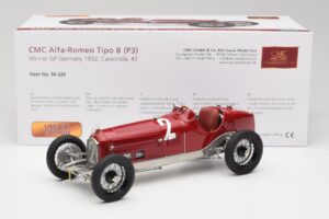 Alfa Romeo P3 #2 R. Caracciola German GP Winner 1932 CMC 1:18 M-220 Metalas - nuotrauka 6 iš 6