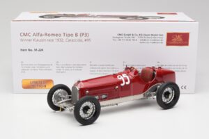 Alfa Romeo P3 #95 R. Caracciola Klausen Pass Hillclimb Winner 1932 CMC 1:18 M-224 Metalas - nuotrauka 6 iš 6