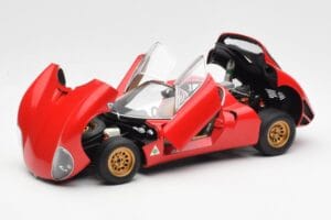 Alfa Romeo 33 Stradale Raudonas AUTOart 1:18 70191 Metalas - nuotrauka 2 iš 8