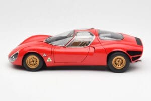 Alfa Romeo 33 Stradale Raudonas AUTOart 1:18 70191 Metalas - nuotrauka 4 iš 8