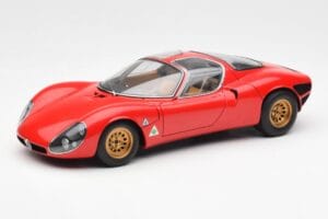 Alfa Romeo 33 Stradale Raudonas AUTOart 1:18 70191 Metalas
