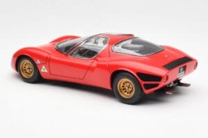 Alfa Romeo 33 Stradale Raudonas AUTOart 1:18 70191 Metalas - nuotrauka 7 iš 8