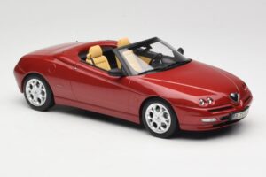 Alfa Romeo Spider 916 Proteo Red Metallic Norev 1:18 187854 Metalas - nuotrauka 4 iš 6
