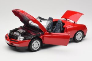 Alfa Romeo Spider 916 Alfa Raudonas Maisto 1:18 50278 Metalas - nuotrauka 2 iš 8