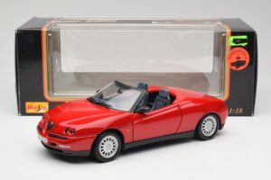 Alfa Romeo Spider 916 Alfa Raudonas Maisto 1:18 50278 Metalas - nuotrauka 8 iš 8