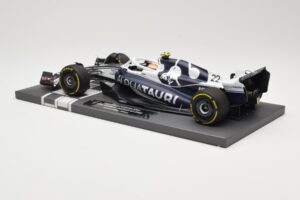 AlphaTauri AT03 #22 Y. Tsunoda Bahrain GP 2022 Minichamps 1:18 117220122 Metalas - nuotrauka 5 iš 6