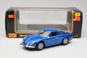 Alpine A110 1600 S Alpine Blue Maisto 1:18 50321 Metalas - nuotrauka 8 iš 8