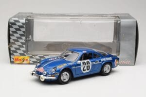 Alpine A110 1600S #28 Alpine-Renault O. Andersson / D. Stone Rally Monte Carlo 1971 Maisto 1:18 56033 Metalas - nuotrauka 8 iš 8