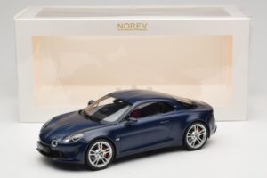 Alpine A110 S A120 Matte Storm Blue Norev 1:18 185444 Metalas - nuotrauka 6 iš 6