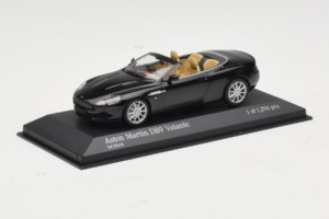 Aston Martin DB9 Kabrioletas Juodas Minichamps 1:43 400137330 Metalas - nuotrauka 2 iš 4
