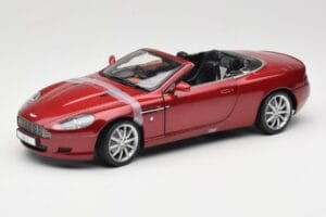 Aston Martin DB9 Volante Raudonas Solido 1:18 8163 Metalas