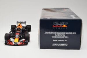 Aston Martin Red Bull Racing RB14 Tag Heuer #33 M. Verstappen Mexican GP 2018 Minichamps 1:18 110181933 Metalas - nuotrauka 6 iš 6