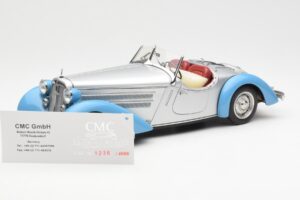 Audi 225 Front Roadster Mėlyna Sidabrinė CMC 1:18 M-075B Metalas