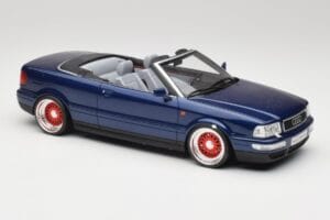 Audi 80 B4 Kabrioletas Ming Mėlynas Metallic Custom Wheels Otto 1:18 OT806-C Derva - nuotrauka 4 iš 6