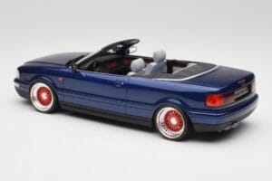 Audi 80 B4 Kabrioletas Ming Mėlynas Metallic Custom Wheels Otto 1:18 OT806-C Derva - nuotrauka 5 iš 6