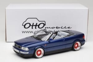 Audi 80 B4 Kabrioletas Ming Mėlynas Metallic Custom Wheels Otto 1:18 OT806-C Derva - nuotrauka 6 iš 6