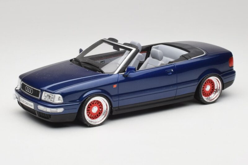 Audi 80 B4 Kabrioletas Ming Mėlynas Metallic Custom Wheels Otto 1:18 OT806-C Derva