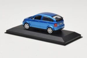 Audi A2 Light Blue Metallic Minichamps 1:43 AUDI007 Metalas - nuotrauka 3 iš 4