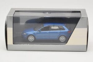 Audi A3 8P Sportback Mauritius Blue Minichamps 1:43 5010403033 Metalas - nuotrauka 4 iš 4