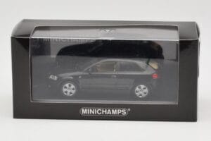Audi A3 8P Black Metallic Minichamps 1:43 12000 Metalas - nuotrauka 4 iš 4