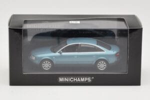 Audi A6 C5 Šviesiai Mėlynas Minichamps 1:43 AUDI004 Metalas - nuotrauka 4 iš 4
