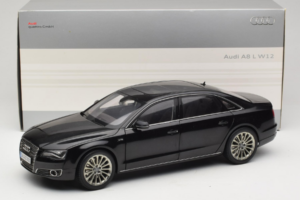 Audi A8L D3 W12 Phantom Black Kyosho 1:18 5011008125 Metalas - nuotrauka 8 iš 8