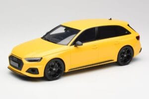 Audi RS4 B9 Avant 25-metis Vegas Geltonas GT Spirit 1:18 GT935 Derva