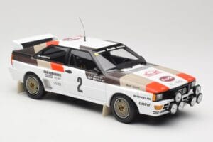 Audi Quattro A1 #2 H. Mikkola / A. Hertz Audi Sport Rally Monte Carlo 1983 Minichamps 1:18 155831102 Metalas - nuotrauka 4 iš 6