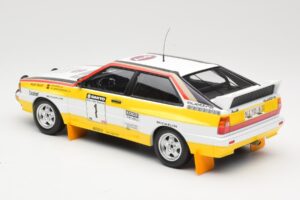 Audi Quattro A2 Audi Sport #1 W. Röhrl / C. Geistdörfer DNF Sanyo Rally of New Zealand 1984 Minichamps 1:18 155841101 Metalas - nuotrauka 5 iš 6