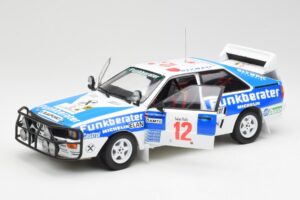 Audi Quattro A2 #12 H. Wittmann / R. Diekmann Safari Rally 1984 Sun Star 1:18 4246 Metalas - nuotrauka 2 iš 8