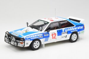 Audi Quattro A2 #12 H. Wittmann / R. Diekmann Safari Rally 1984 Sun Star 1:18 4246 Metalas