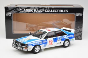 Audi Quattro A2 #12 H. Wittmann / R. Diekmann Safari Rally 1984 Sun Star 1:18 4246 Metalas - nuotrauka 8 iš 8