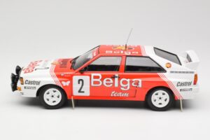 Audi Quattro A2 #2 B. Waldegård / H-T. Thorszelius Belga Team Winners Boucles de Spa 1985 Minichamps 1:18 155851102 Metalas - nuotrauka 3 iš 6