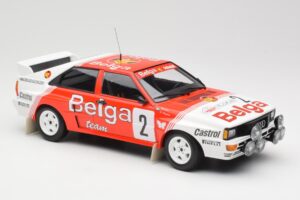 Audi Quattro A2 #2 B. Waldegård / H-T. Thorszelius Belga Team Winners Boucles de Spa 1985 Minichamps 1:18 155851102 Metalas - nuotrauka 4 iš 6