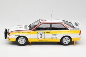 Audi Quattro A2 #3 S. Blomqvist / B. Cederberg Audi Sport Winners Sanyo Rally of New Zealand 1984 Minichamps 1:18 155841103 M - nuotrauka 3 iš 6