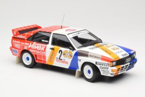Audi Quattro A2 Schmidt Motorsport #2 H. Demuth / W. Lux Winners Hunsrück Rally 1984 Minichamps 1:18 155841102 Metalas - nuotrauka 4 iš 6