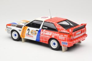 Audi Quattro A2 Schmidt Motorsport #2 H. Demuth / W. Lux Winners Hunsrück Rally 1984 Minichamps 1:18 155841102 Metalas - nuotrauka 5 iš 6