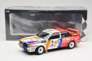 Audi Quattro A2 Schmidt Motorsport #2 H. Demuth / W. Lux Winners Hunsrück Rally 1984 Minichamps 1:18 155841102 Metalas - nuotrauka 6 iš 6