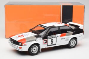 Audi Quattro #5 H. Mikkola / A. Hertz 1000 Lakes Rally 1982 IXO 1:18 18RMC094B Metalas - nuotrauka 6 iš 6