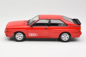 Audi Quattro Raudonas Minichamps 1:18 155016124 Metalas - nuotrauka 3 iš 6