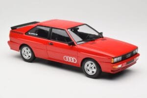 Audi Quattro Raudonas Minichamps 1:18 155016124 Metalas - nuotrauka 4 iš 6