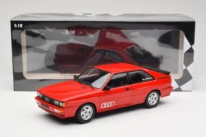 Audi Quattro Raudonas Minichamps 1:18 155016124 Metalas - nuotrauka 6 iš 6