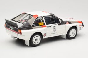 Audi Quattro Sport S1 #5 J. Buffum / N. Wilson Olympus Rally 1986 Otto 1:18 OT1159 Derva - nuotrauka 2 iš 6