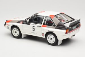 Audi Quattro Sport S1 #5 J. Buffum / N. Wilson Olympus Rally 1986 Otto 1:18 OT1159 Derva - nuotrauka 5 iš 6