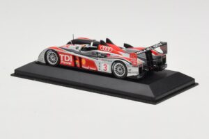Audi R10 TDI LMP1 #3 L. Luhr / A. Premat / M. Rockenfeller 24 Hours of Le Mans 2008 Minichamps 1:43 400089903 Metalas - nuotrauka 3 iš 4