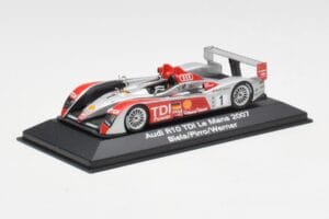 Audi R10 TDI LMP1 #1 F. Biela / E. Pirro / M. Werner 24 Hours of Le Mans 2007 Minichamps 1:43 5020700213 Metalas - nuotrauka 2 iš 4