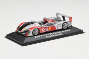 Audi R10 TDI #1 R. Capello / A. McNish / T. Kristensen 24 Hours of Le Mans 2007 Minichamps 1:43 5020700243 Metalas - nuotrauka 2 iš 4